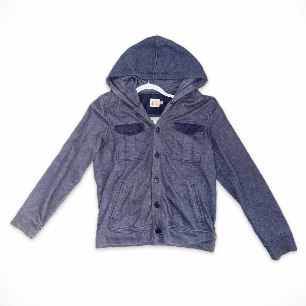 Howie Button-Front Hoodie Sweater (Men’s Medium) – Loose Fit